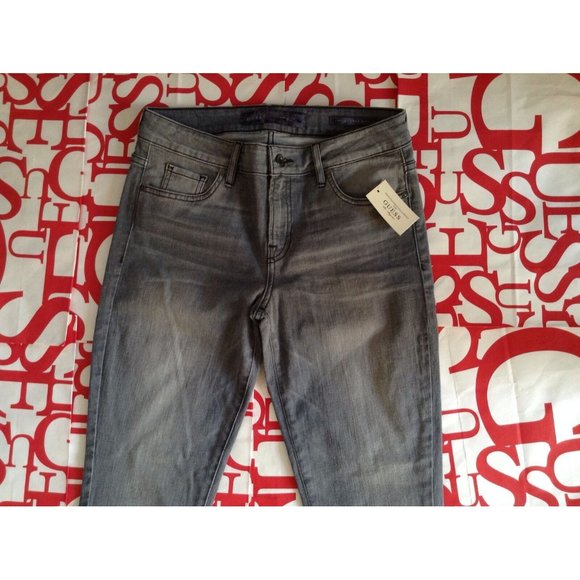 Guess Power Curvy Skinny Mid Rise Jeans Whirlwind Wash Regular Inseam Size 24 - Picture 7 of 12